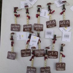 12 Brand New Christmas Shovel Ornaments