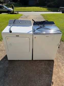 Electric Whirlpool Washer and Maytag Dryer Set