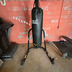punching bag with speed bag holder 