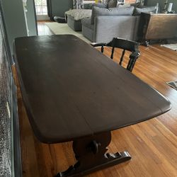 Wood Dining Table With 6 Chairs