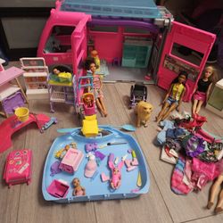 Barbie RV, Jeeps, Mini Car And Camper