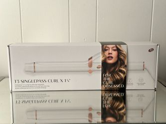 T3 SinglePass Curl X 1.25" Curling Iron Extra Long Barrel New
