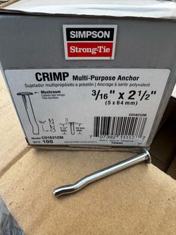 Simpson Strong-Tie Crimp Multi-Purpose Anchors 100-Pack