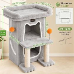 cat tree tower scratches