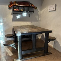 Kitchen Table With Barstool Seats