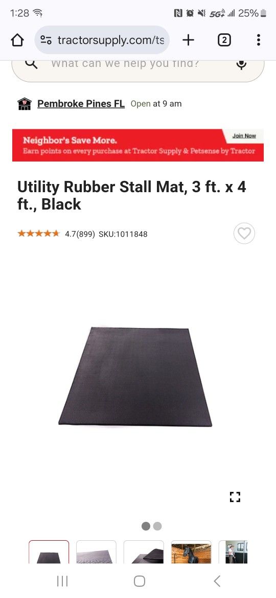 RUBBER GARAGE/BARN MATS