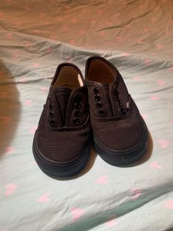 Black Vans toddler size 6