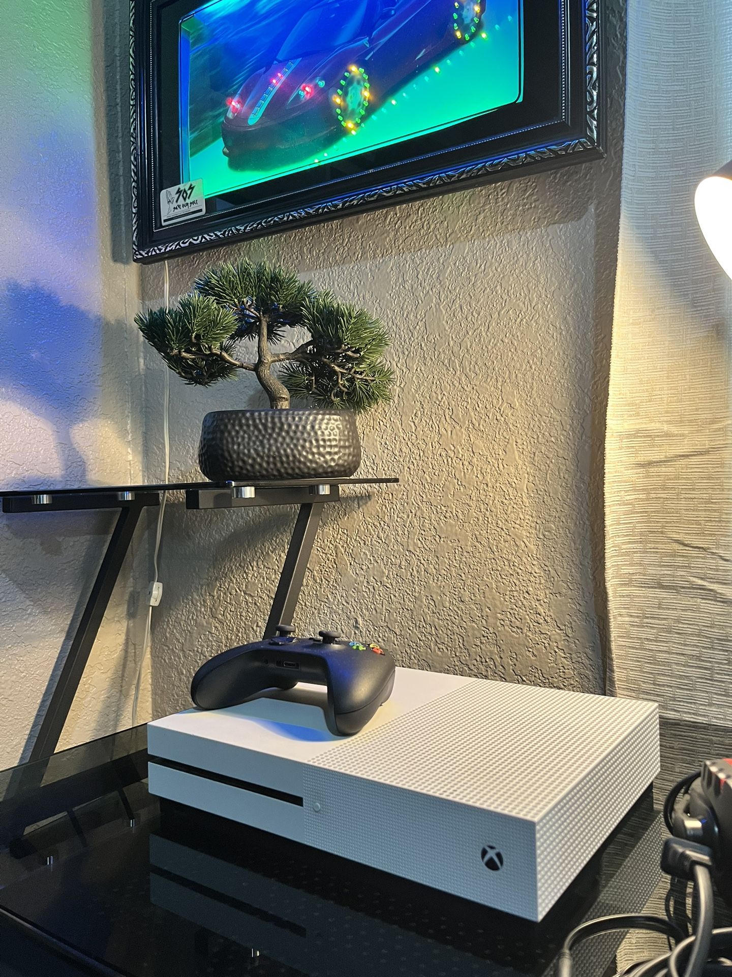 X Box One S With Controller And Headset