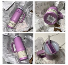 New Stanley The Quencher H2.0 Flowstate Tumbler 30 OZ - Lilac purple color mug