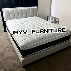New Queen Bed Frame With Mattress 