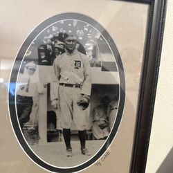 Framed Baseball Picture 
