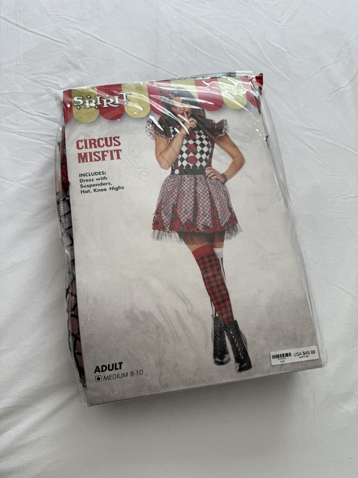 Misfit Clown Costume Size Med (8-10)