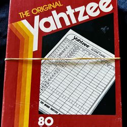 Vintage 80’s Yahtzee Replacement Score Cards