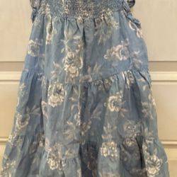 Denim Flowers Dress Blue  Old Navy