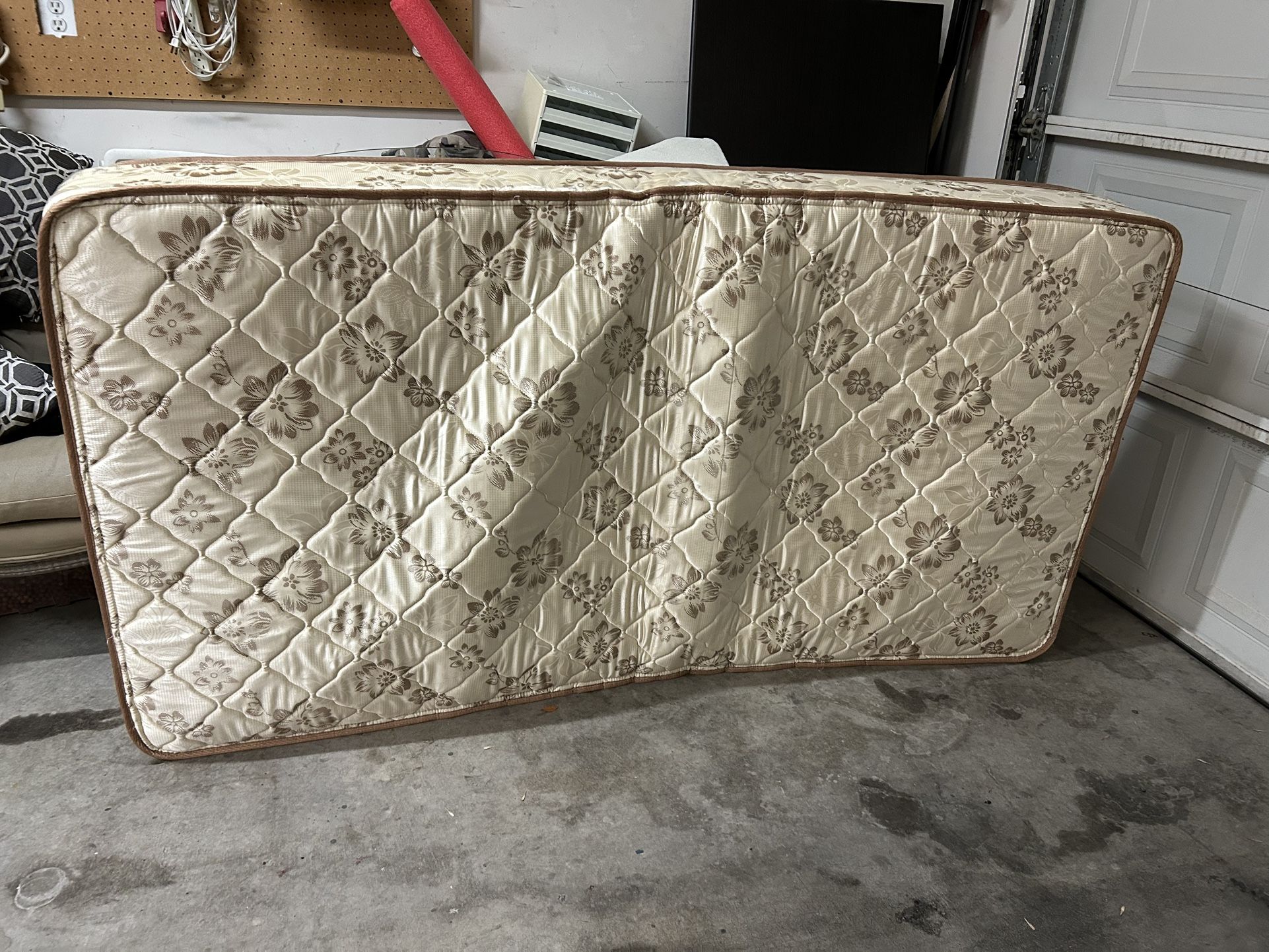 Twin Mattress + Mattress Protector (Good Condition)