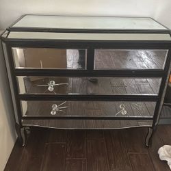 Drawer Mirror Dresser Cabinet 
