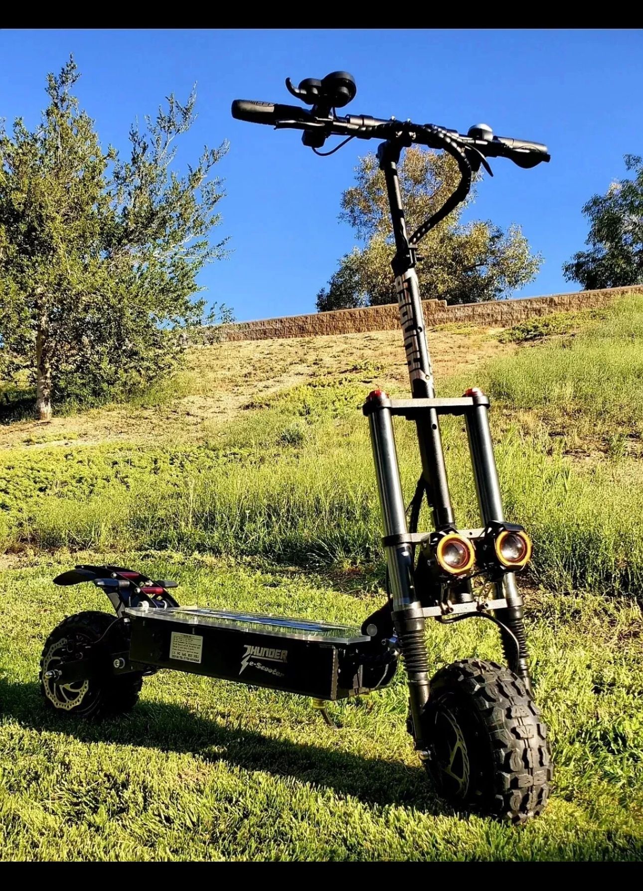Electric Scooter for adult Dual motor 5600w 60v Off Road, FAST speed Foldable