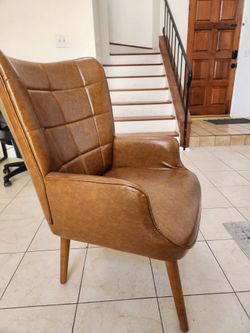Faux Leather Chair