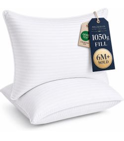 Beckham Hotel Collection Bed Pillows Standard/Queen Size Set of 2
Original Soft Down Alternative Pillow for Sleeping, Soft Support for Back, Stomach o