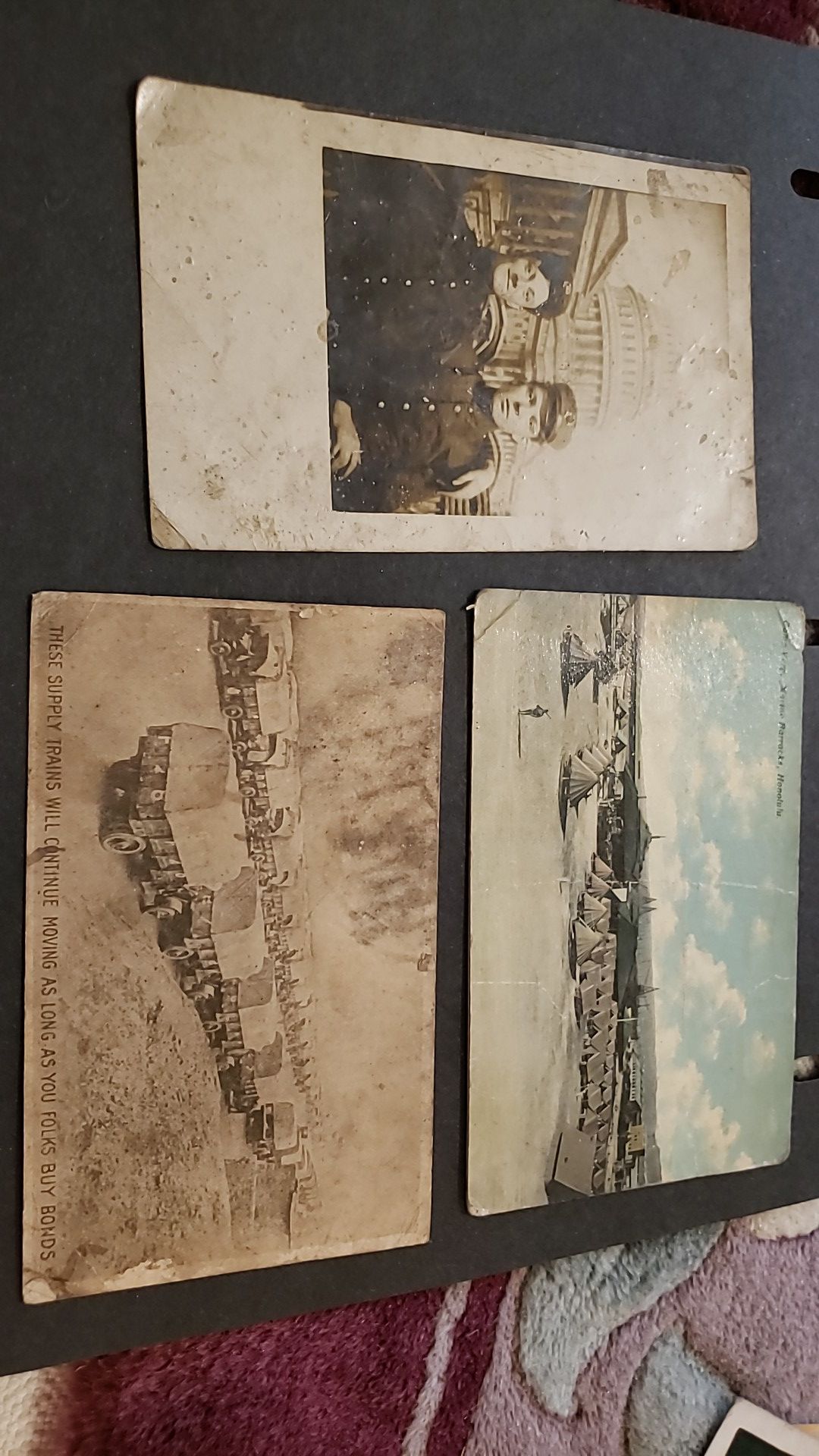 VINTAGE MILITARY POST CARDS, WWI