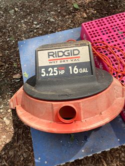 Ridged Shop Vac top cover for parts