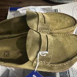 Naples Suede Leather Pine Green