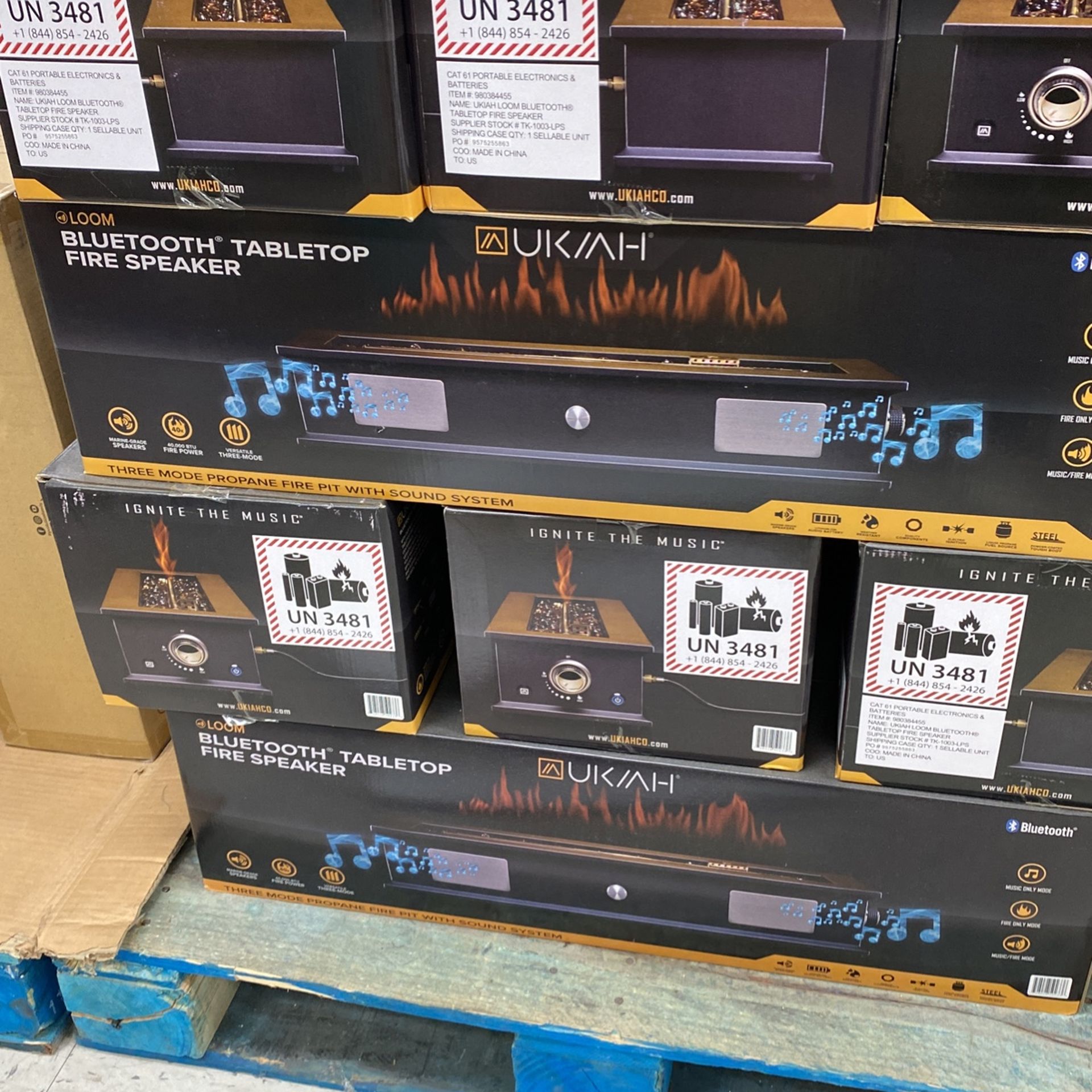 Tabletop Bluetooth Fire Speaker Ukiah