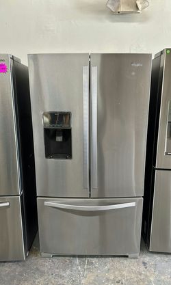 Whirlpool 3-Door Refrigerator (French Door Fridge) Stainless Steel - WaterDispenser, LargeCapacity