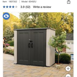 Lifetime Outdoor Utility Storage Shed 6.33 ft. x 3.5 ft. x 5.66 ft.