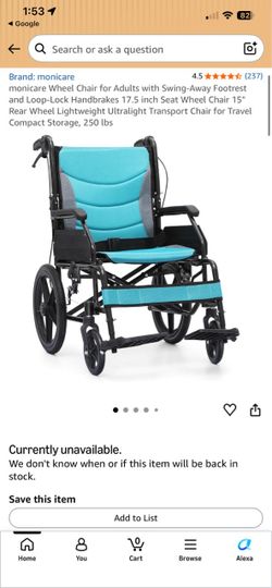 New wheel chairs