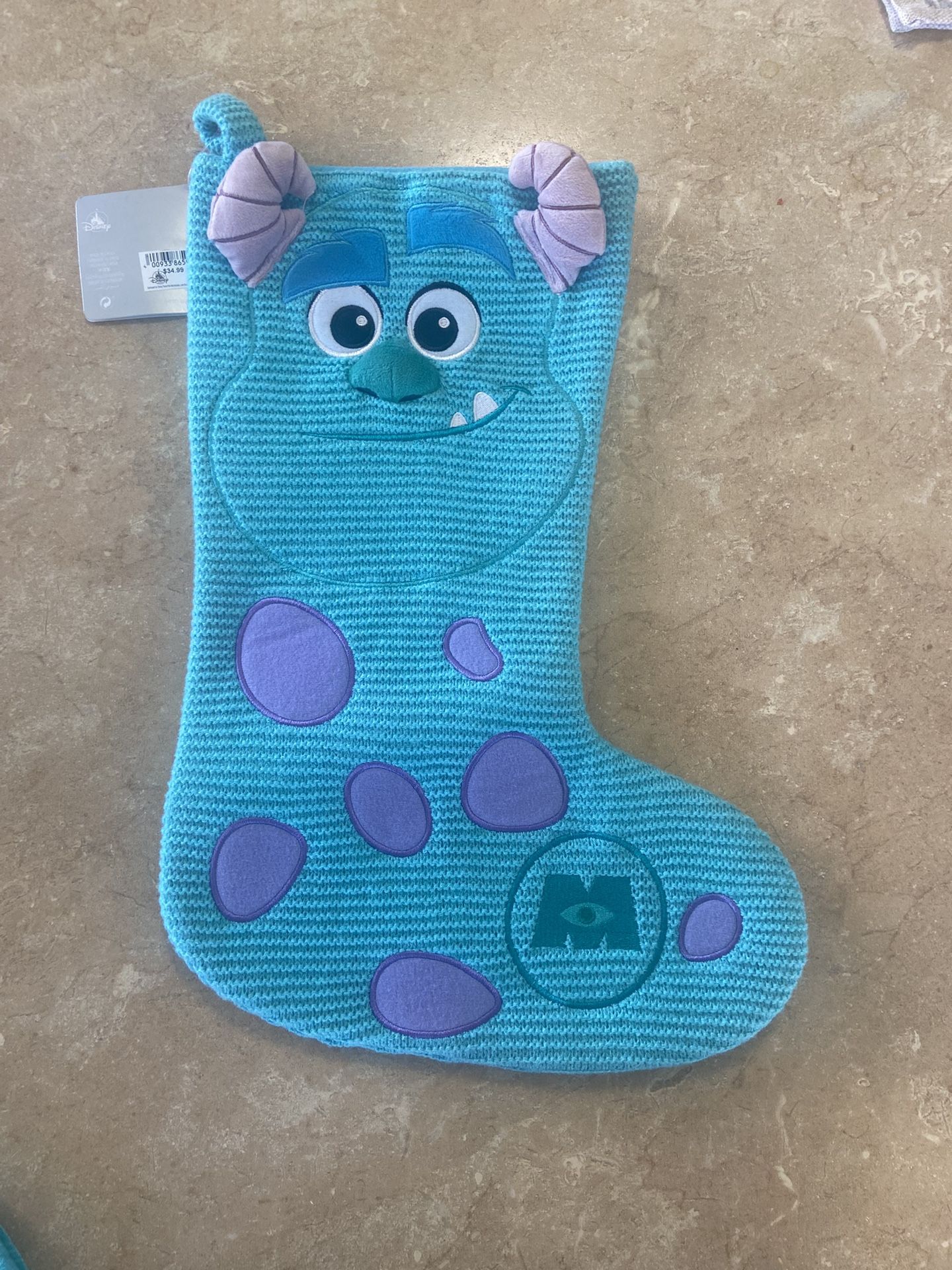 Disney Knit Stocking - Monsters Inc - Sulley