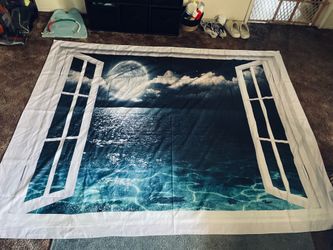 Xxl ocean moon tapestry