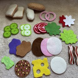 Melissa And Doug Felt Food Sandwich Playset 