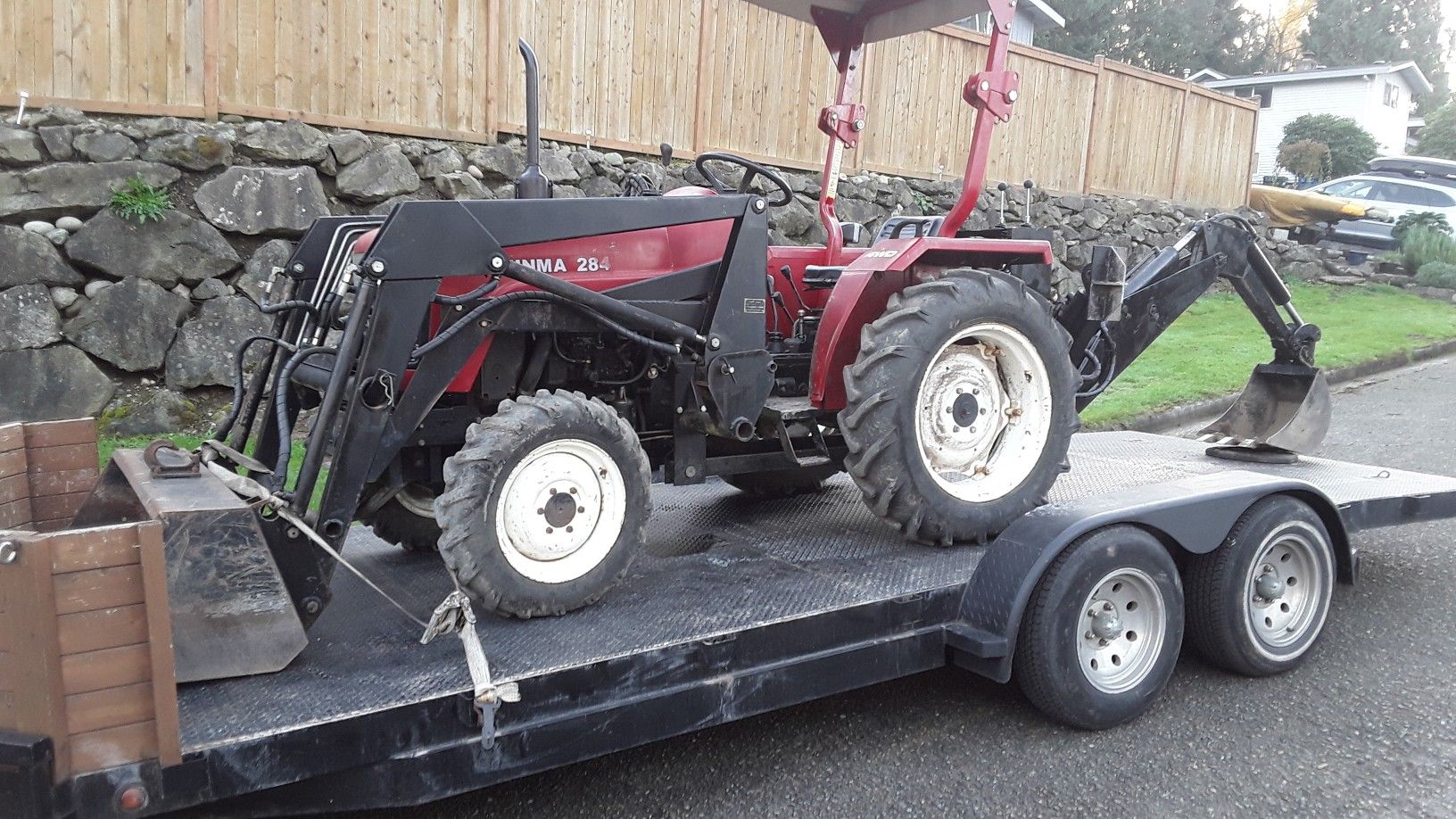 2006 Jinma 284 4x4 Backhoe, loader.