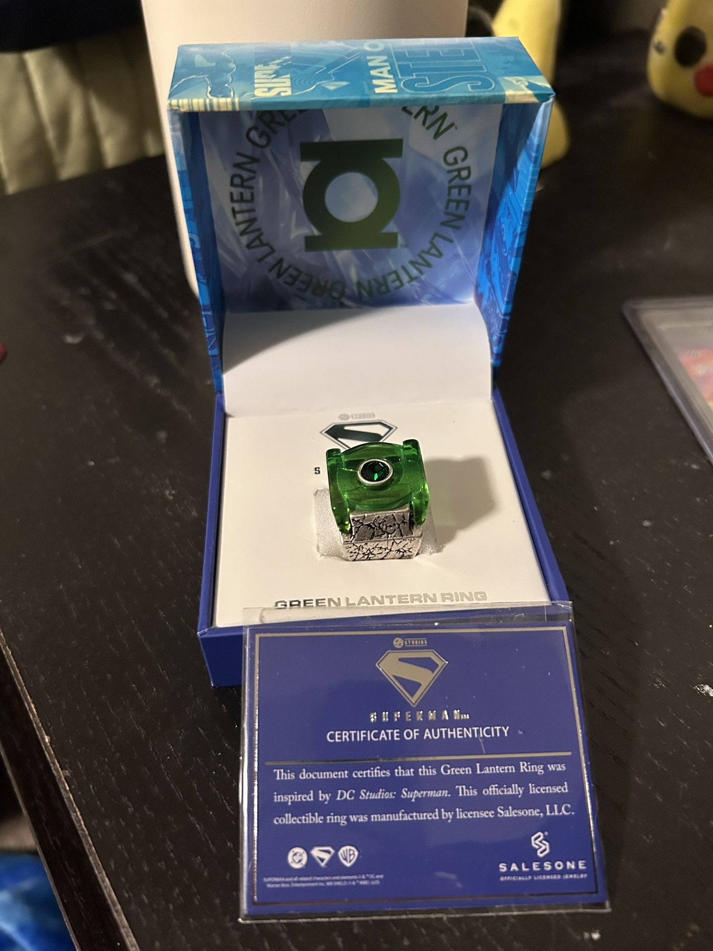 collectible authentic green lantern ring