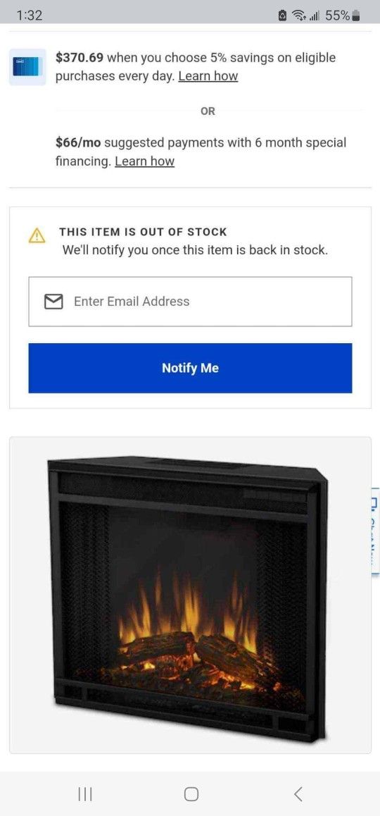 Real Flame 4099 Vivid Flame 23-Inch Electric Firebox - Insert Only. Brand New. Still In Boxes. I Have 8 Boxes.