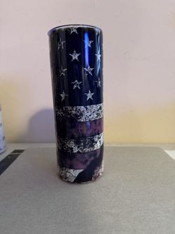 Baseball With American Flag Cup