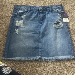 Project Runway Jean Skirt 