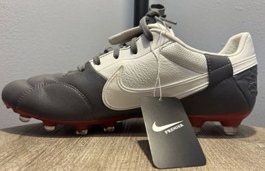 Nike Premier III AG Light Graphite Red' HM0265-003 Soccer size 5