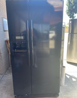 KitchenAid Side By Side Black Fridge
