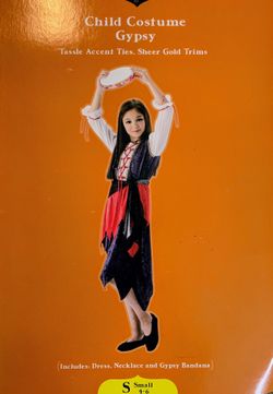 Gypsy Girl Halloween costume 4-6yrs