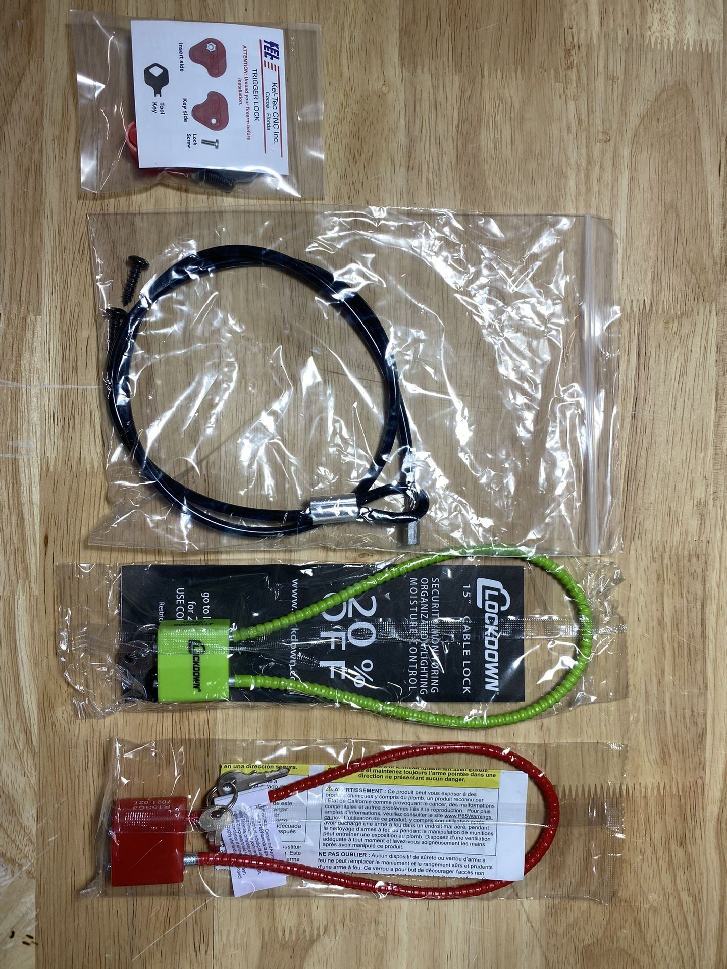 Gun And Trigger Cable Locks