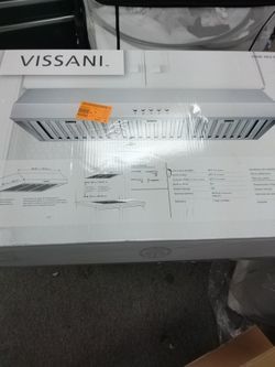 Sarela 30 in. W x 7 in. H 500CFM Convertible Under Cabinet Range Hood in Stainless Steel with LED Lights and Filter
