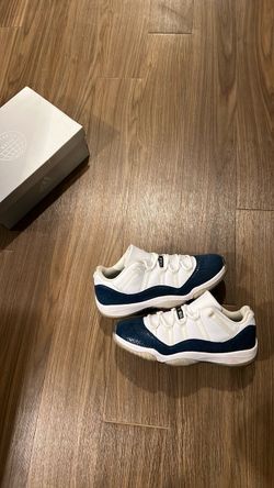 Jordan 11 Low: Navy Snakeskin | 13M