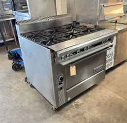 Six Burner Range Stove With Convection Oven US RANGE