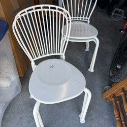 4 Metal Kids Chairs (IKEA)