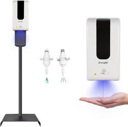 Touchless Hand Sanitizer Dispenser Infrared Sensor Refillable Bottle+ Stand