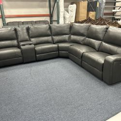 Leather Reclining Sectionals 