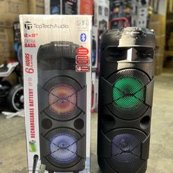 Rechargeable Bluetooth Party Speaker with wired mic
