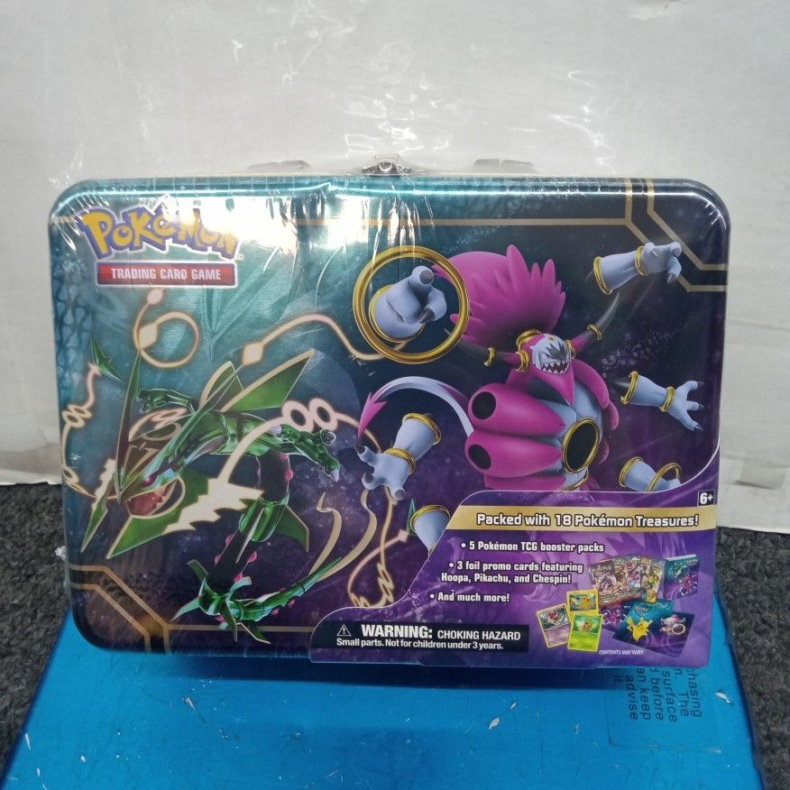 Pokemon TCG Collector Chest Lunchbox Tin 2015 Sealed Featuring Rayquaza & Hoopa EX for Sale in Philadelphia, PA - OfferUp Pokemon TCG Collector Chest Lunchbox Tin 2015 Sealed Featuring Rayquaza & Hoopa EX for Sale in Philadelphia, PA - OfferUp